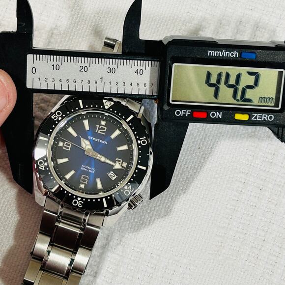 Men's Blue and Silver Watch - Picture 12 of 12